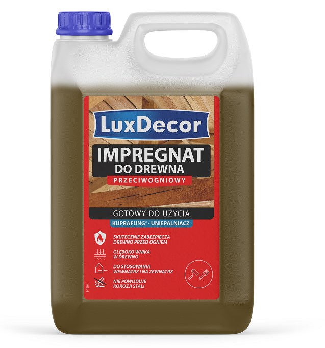 LuxDecor Impregnat do drewna przeciwogniowy palisander 5 kg